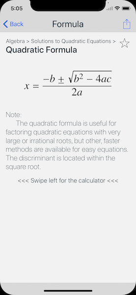 Formula page