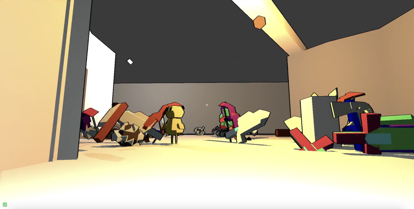 Screenshot from a playtest with multiple players