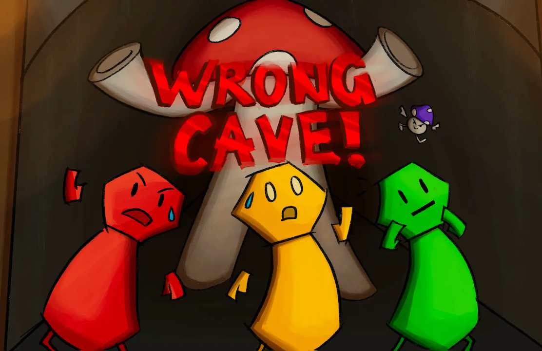 Wrong Cave! title art